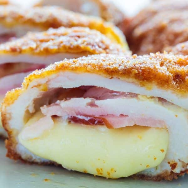Knapperige cordon bleu uit de airfryer