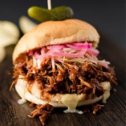 Airfryer'da yapılan pulled pork burger