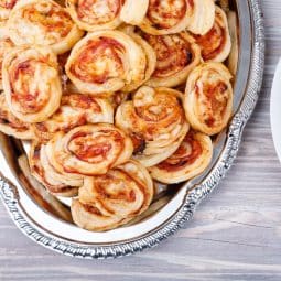 Kid-friendly pizza swirls from the air fryer