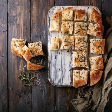 Airfryer'da çıtır kabuklu altın sarısı focaccia