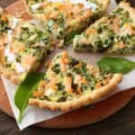 Airfryer'da somon ve ıspanaklı altın sarısı tart