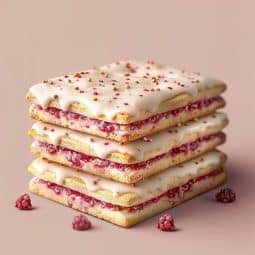 Himbeerschnitten mit Zuckerguss aus dem Airfryer