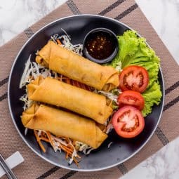 Rolinhos primavera caseiros na airfryer