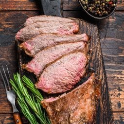 Tende de tranche de bœuf cuite à l'airfryer