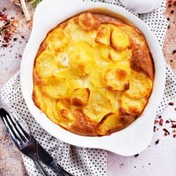 Cremede flødekartofler med gylden top fra airfryer