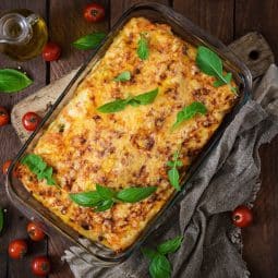 Lasagnette à l'airfryer au fromage et à la viande