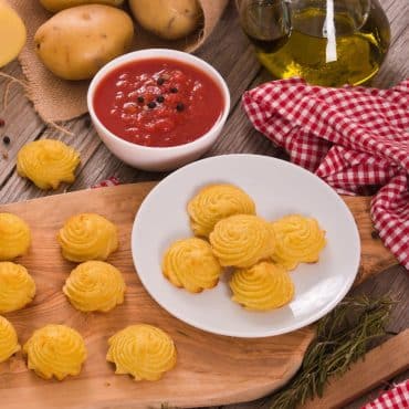 Herzogin-Kartoffeln aus dem Airfryer pommes