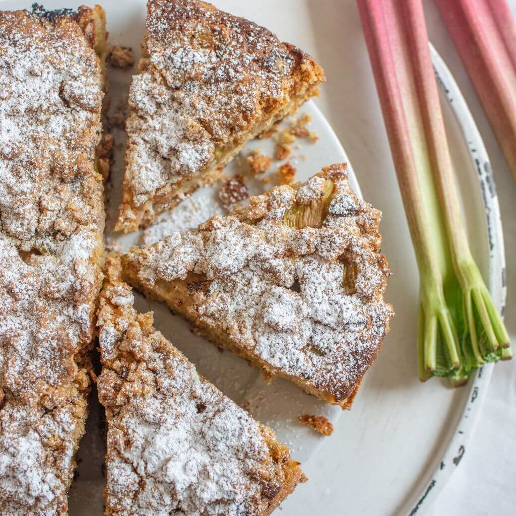 Rabarberkage i Airfryer