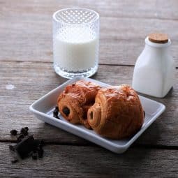 Pain au chocolat med smördeg och choklad från airfryer