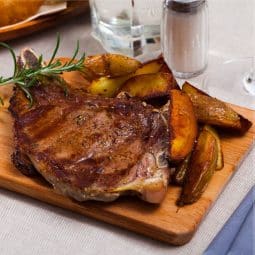 Entrecot con patatas en airfryer