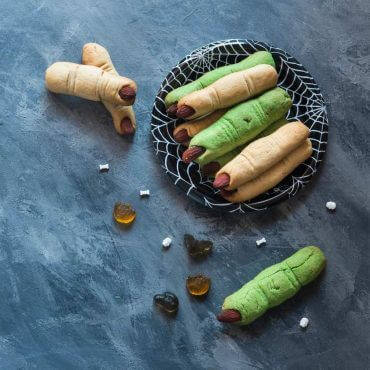 Heksefingre Småkager i airfryer halloween små kager