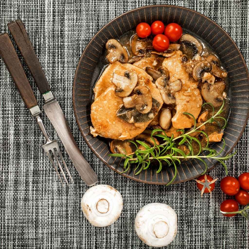 Koteletter i fad lavet i Airfryer dansk mad