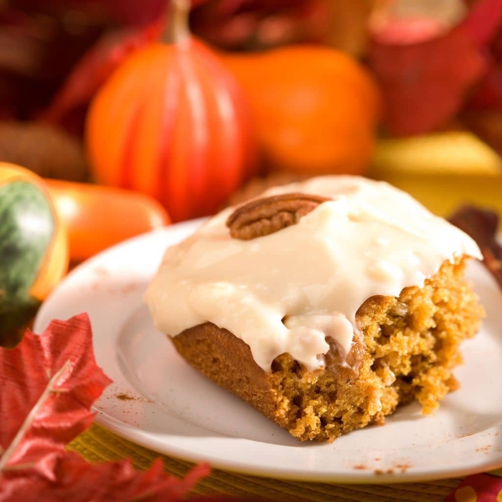 Græskarkage bagt i Airfryer med topping