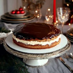 Honningkage i airfryer med smørecreme og chokolade overtræk