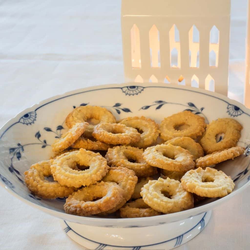 Vaniljekranse i Airfryer danske julesmåkager