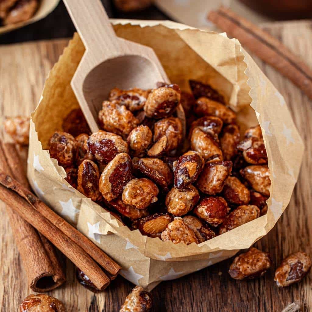 brændte mandler i airfryer på dansk