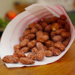 Brændte mandler lavet i airfryer med vanilje og kanel