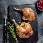 Coxas de pato com pele crocante da airfryer