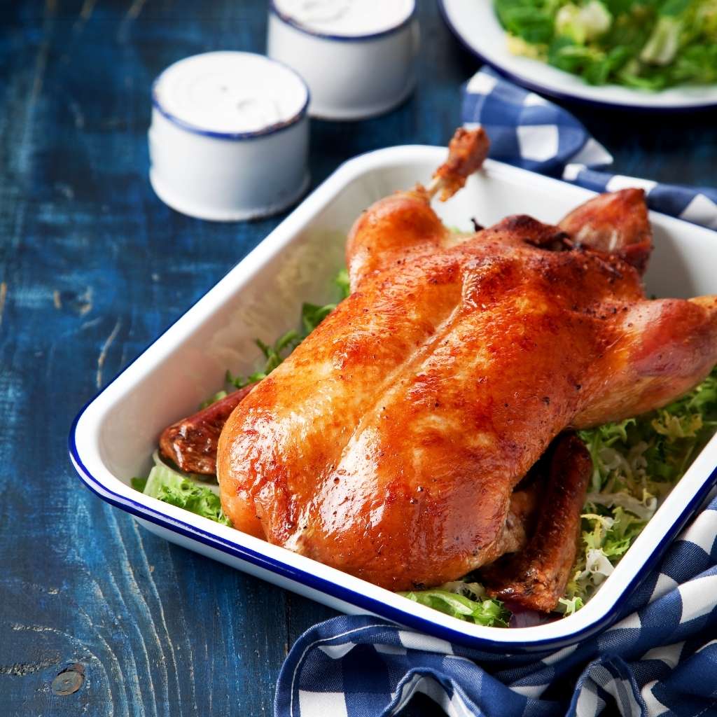 Hel and stegt i airfryer med klassisk dansk tilbehør