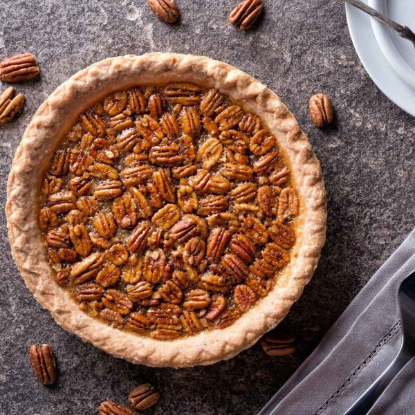 Pecantærte i airfryer Amerikansk thanks givinng tradition og dansk julekage