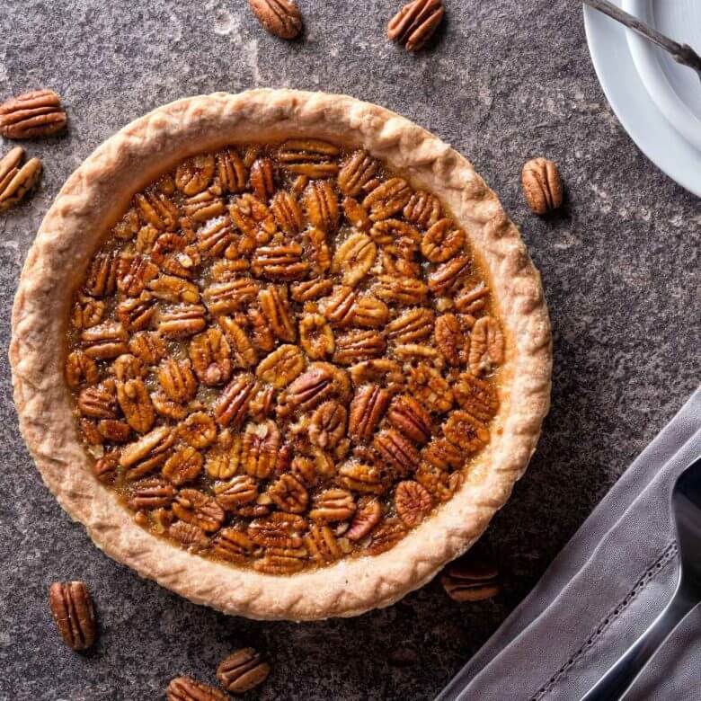 Pecantærte i airfryer Amerikansk thanks givinng tradition og dansk julekage