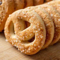 Sukkerkringler bagt i airfryer klassisk julebag