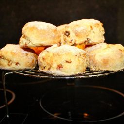 julescones i airfryer med tranebær og rosiner