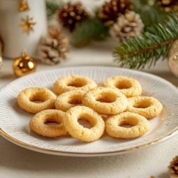 Kokoskranse i airfryer jule småkage med kokos