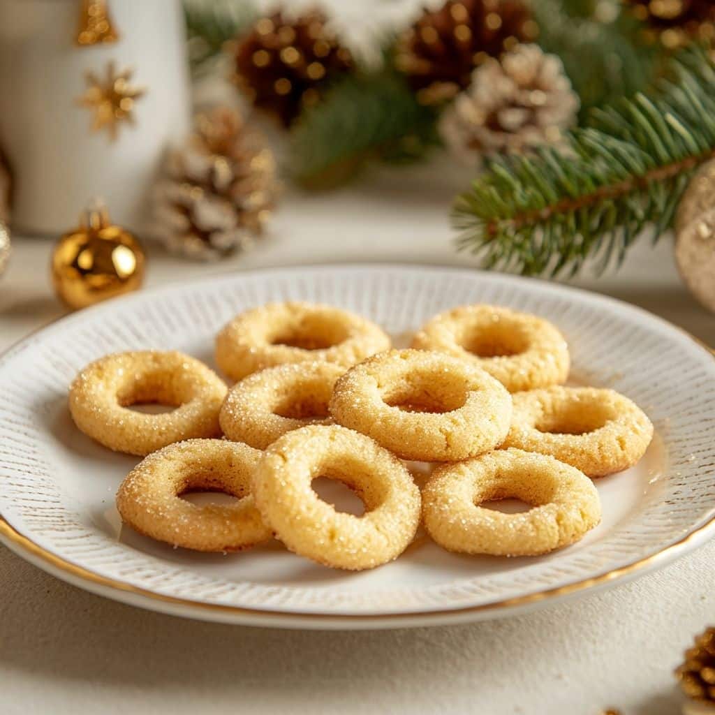 Kokoskranse i airfryer jule småkage med kokos