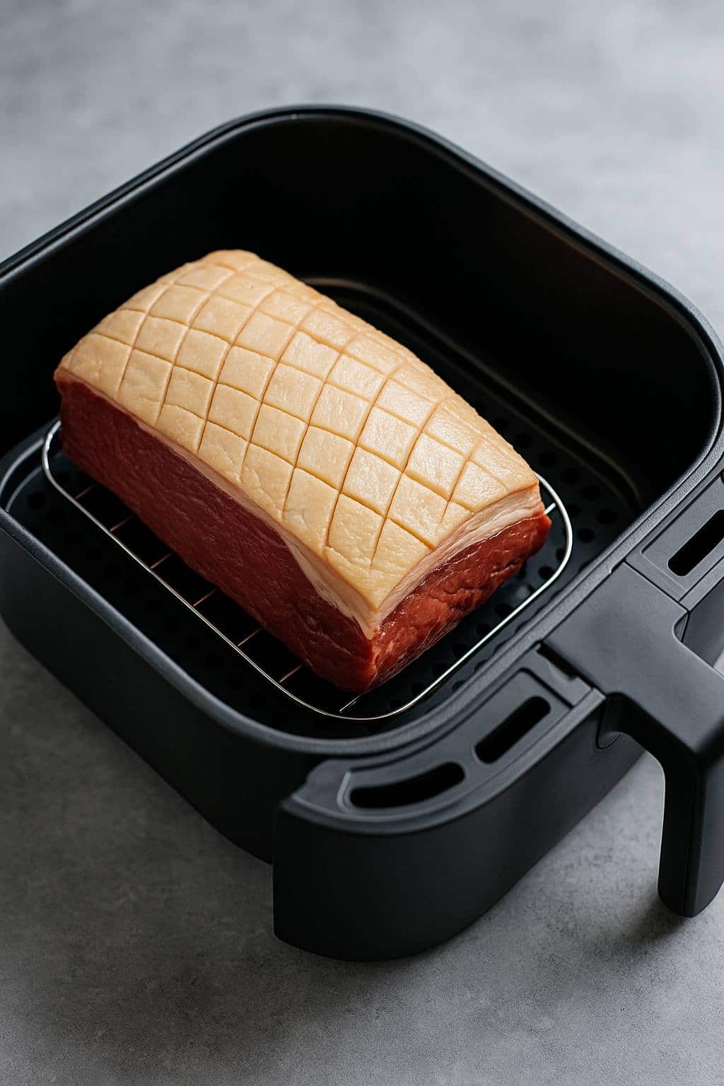 oskefilet i airfryeren ligge ned i kurven