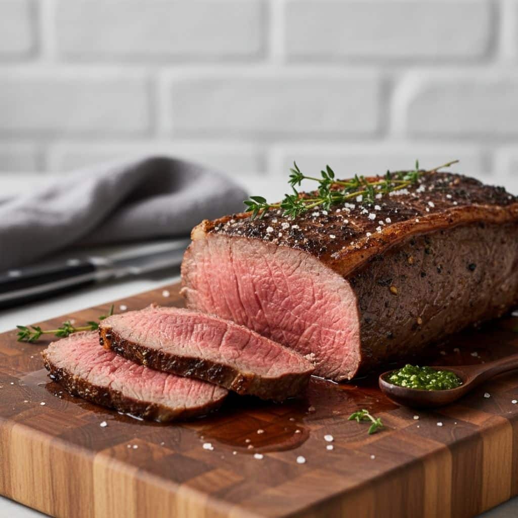 Oksefilet i airfryer – sprød overflade og saftig midte på dansk middagsbord