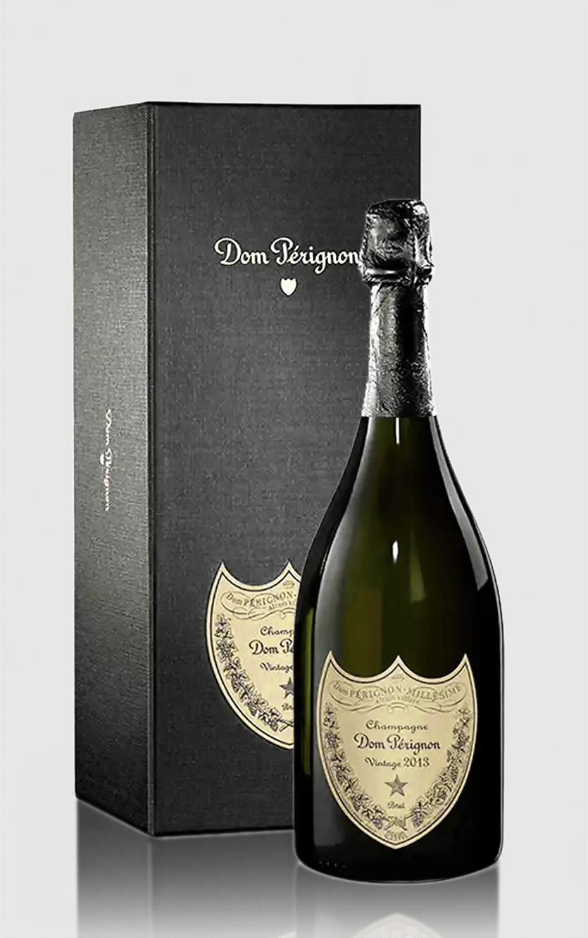 Dom Pérignon Vintage 2013 Champagne i elegant gaveæske – perfekt til store fejringer og særlige øjeblikke