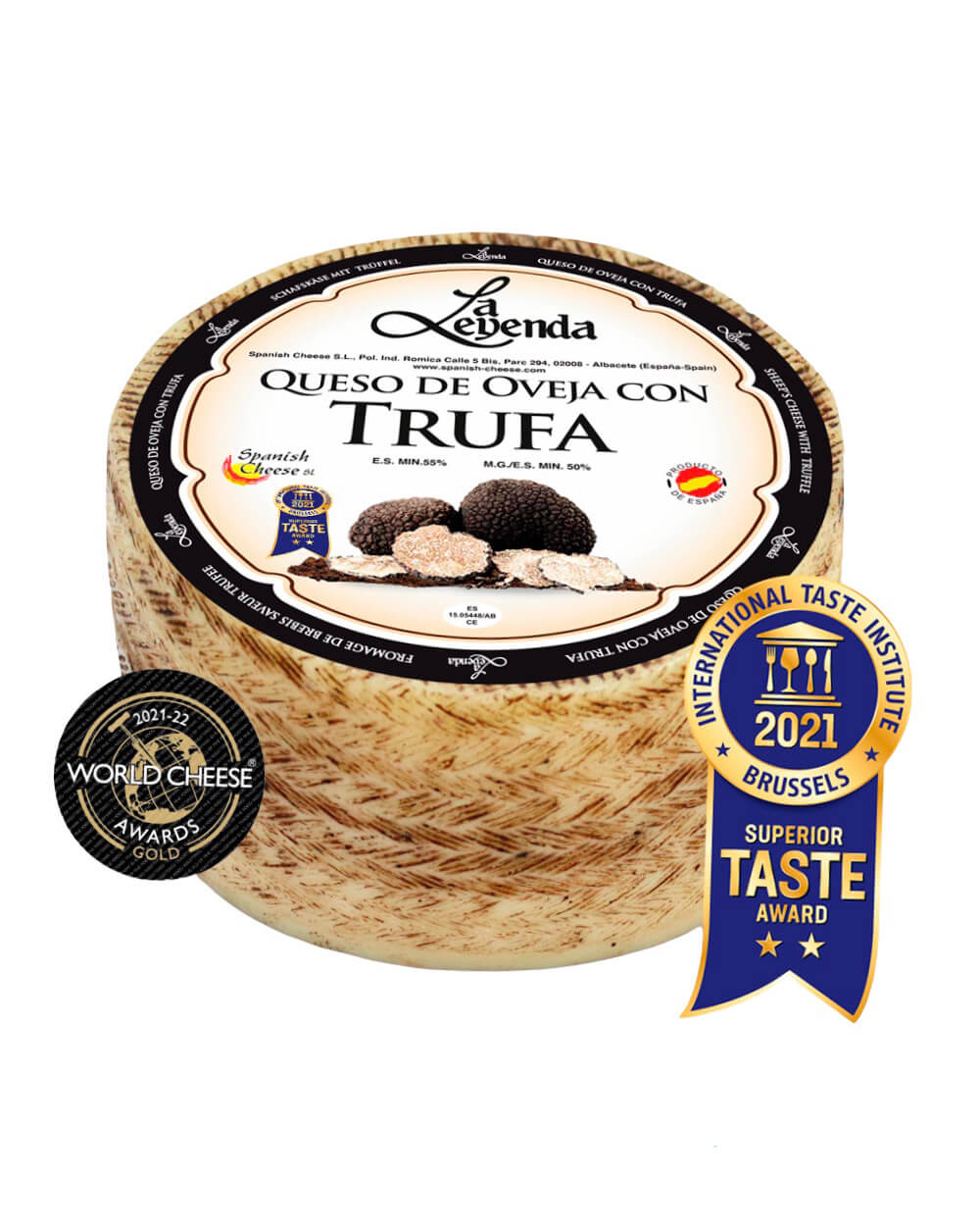 En flot dåse fåreost med sort trøffel fra Spanien - en elegant og premium delikatesse til gourmet-anretninger