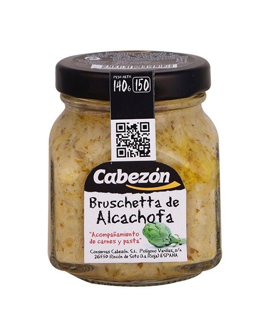 Glas med cremet Artiskok Bruschetta topping fra Emperatriz