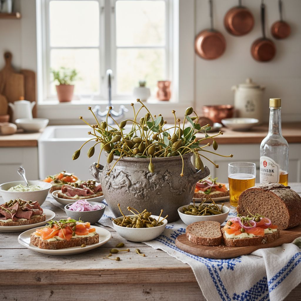 Capparis spinosa kapers på det danske mad bord