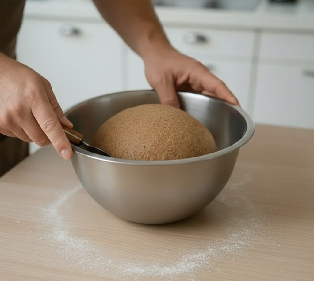 Vend dejen ud på et let melet bord.