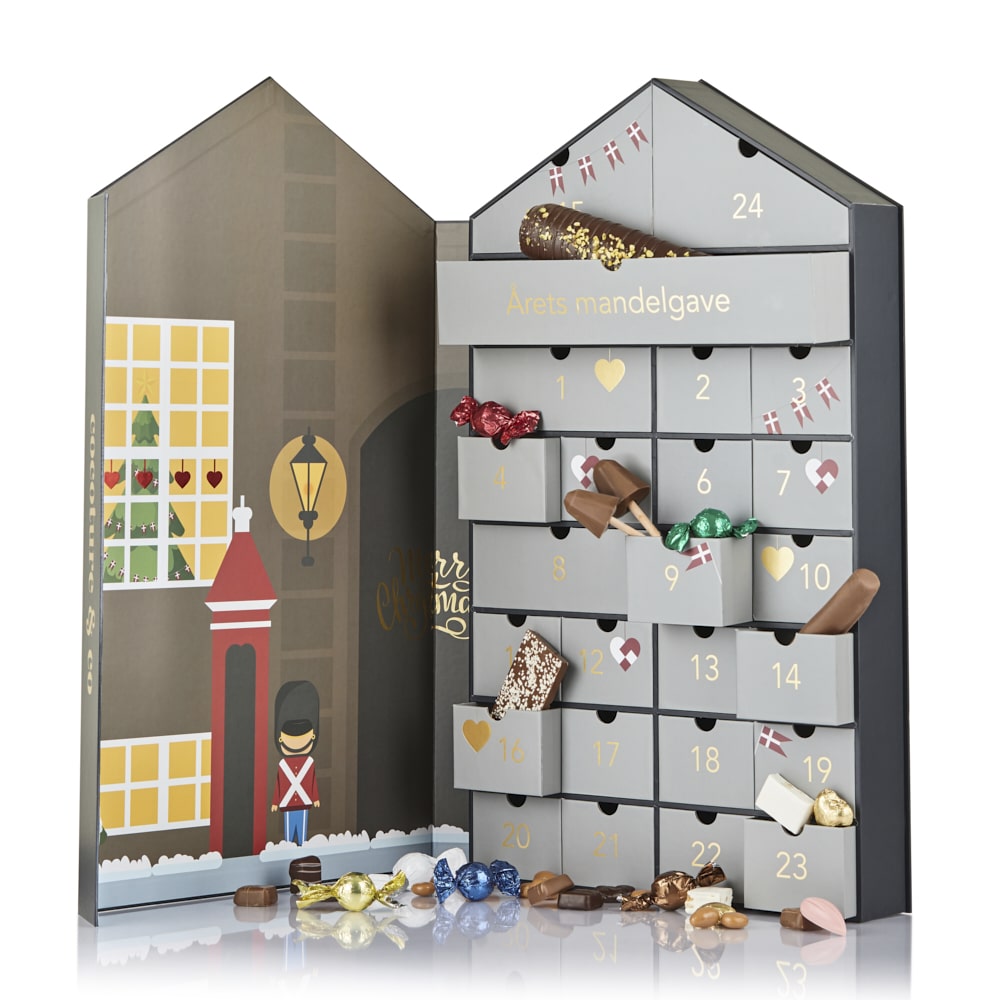 Kæmpe chokolade-julekalender 2025 – Luksus chokolade kalender 1 komma 265 K