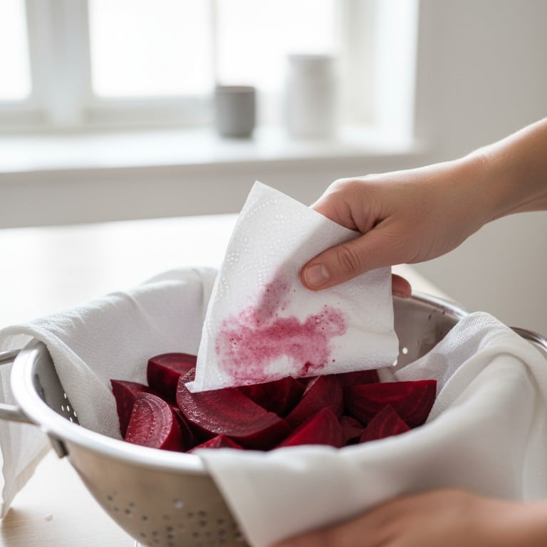 Skræl rødbederne – behold arbejdsfladen ren