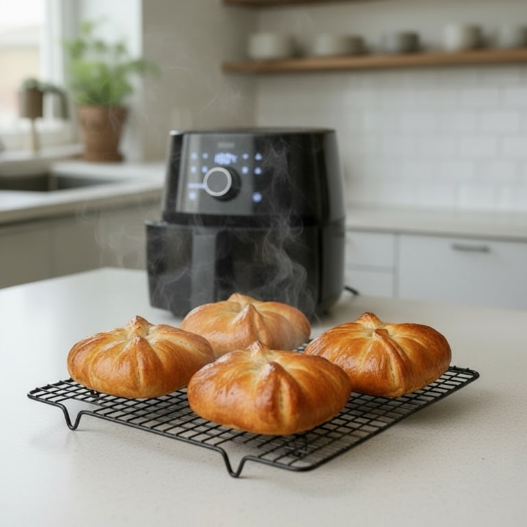 Lad fastelavnsbollerne afkøle let på rist.