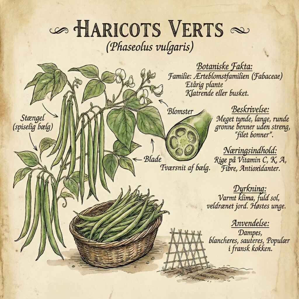 Haricots verts fact sheet oplysninger om denne bønne