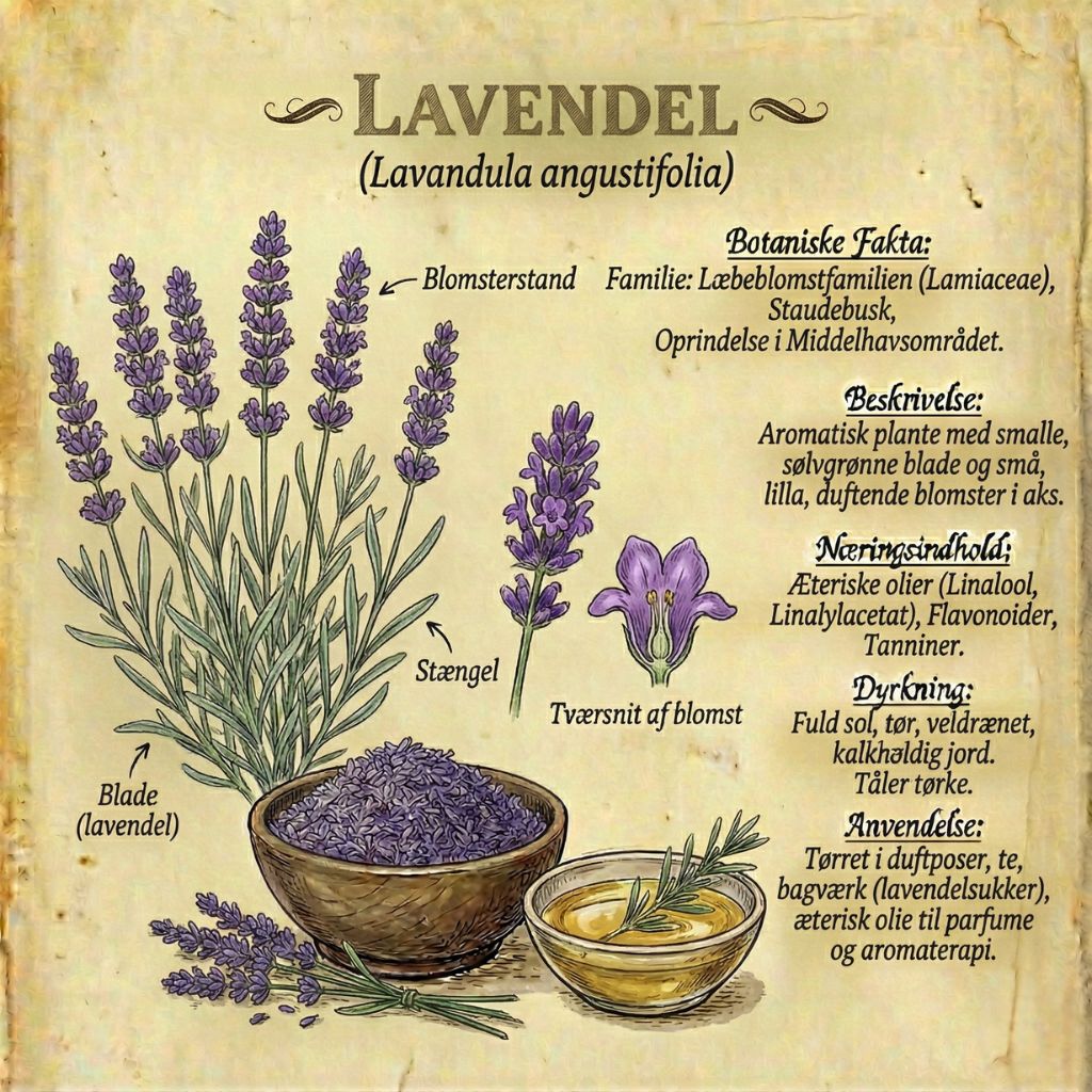 Lavendel hvad er det infografik