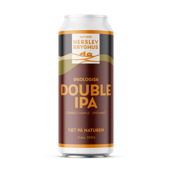 laske med Herslev Bryghus Double IPA og mørkgyldent øl i glas