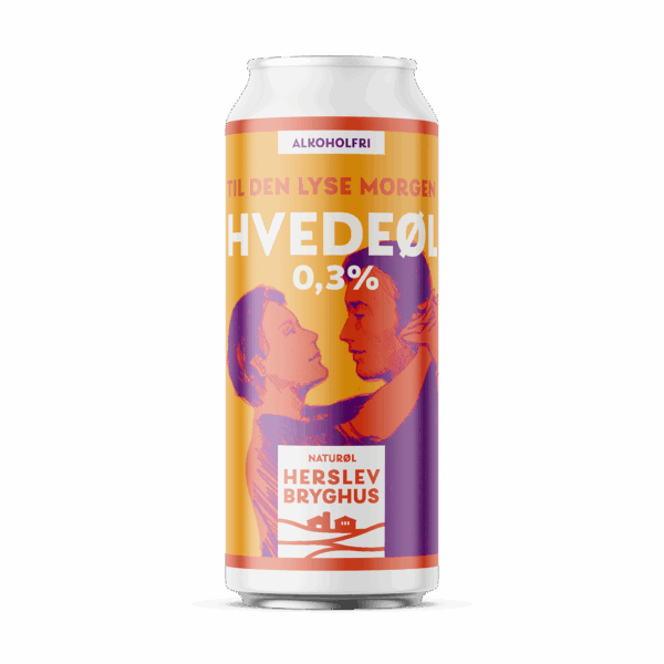 Dåse med Herslev Bryghus Til Den Lyse Morgen alkoholfri øl klar til servering