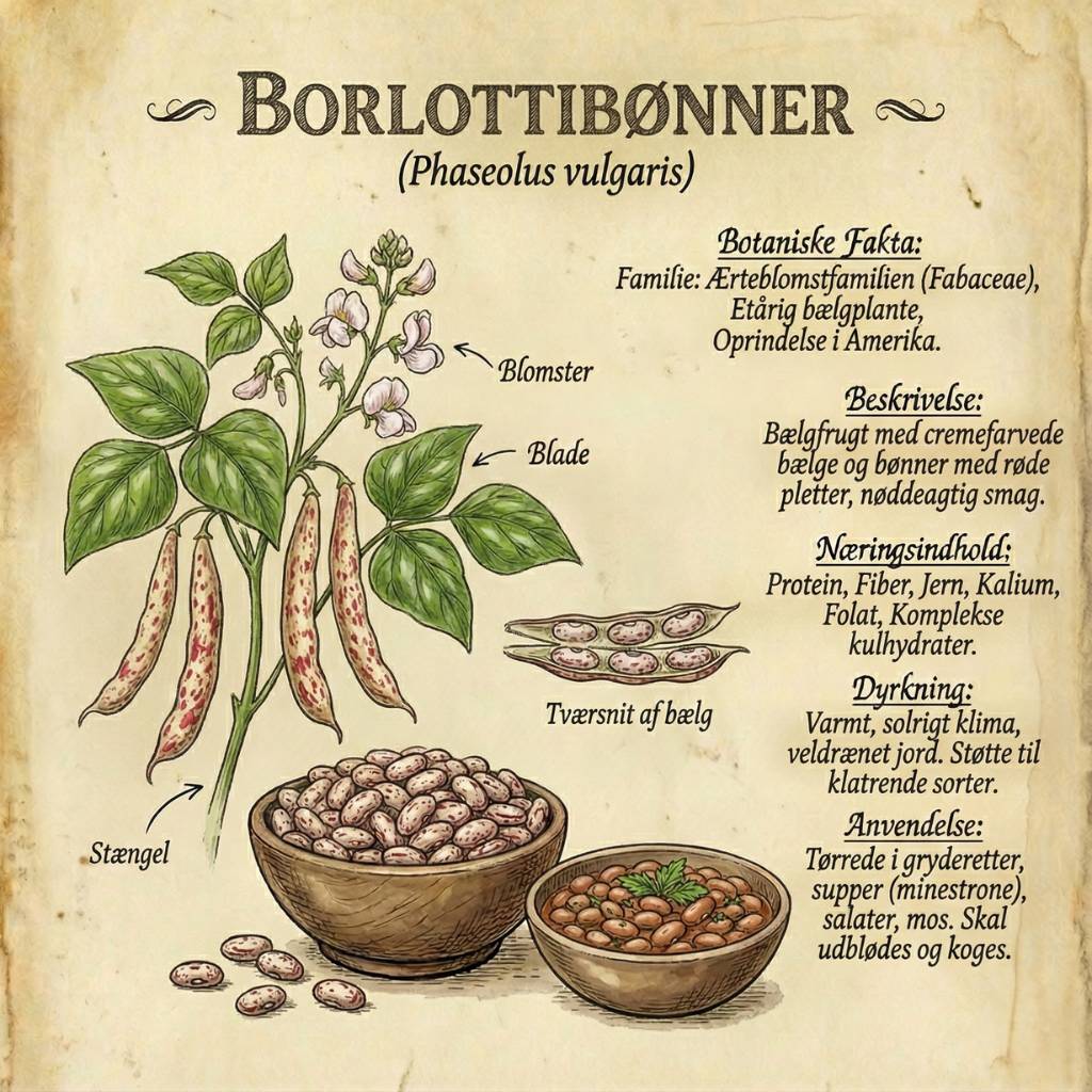 infographic Borlottibønner fact sheet