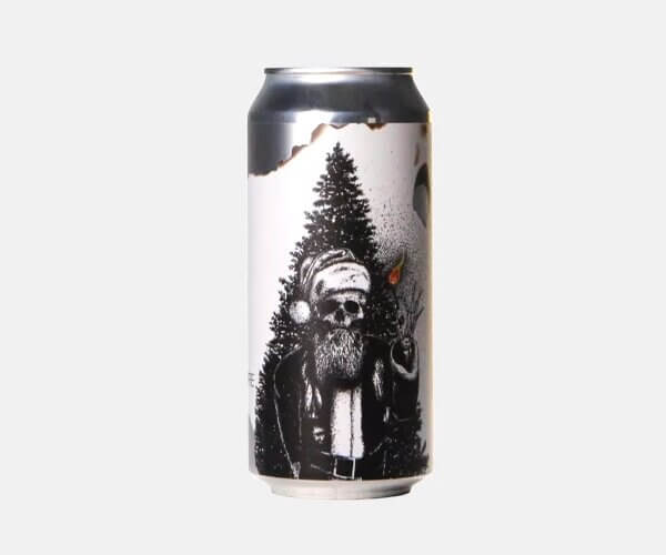 Dåse med Christmas on Fire Double West Coast IPA fra Salikatt i moderne design.