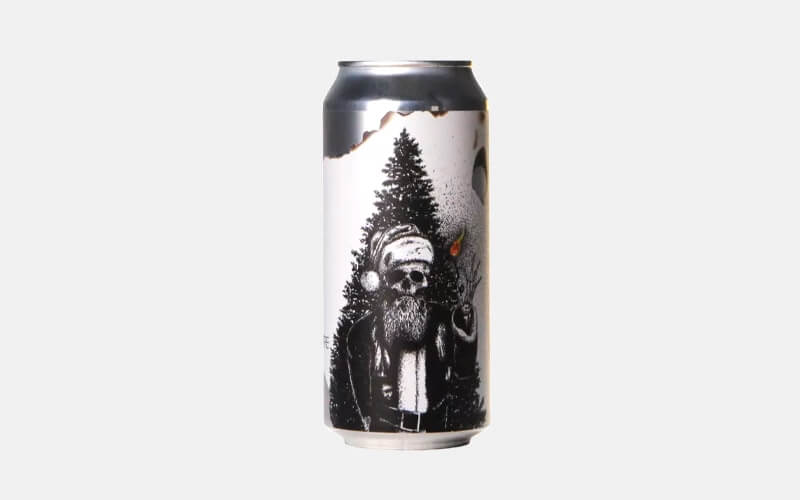 Dåse med Christmas on Fire Double West Coast IPA fra Salikatt i moderne design.