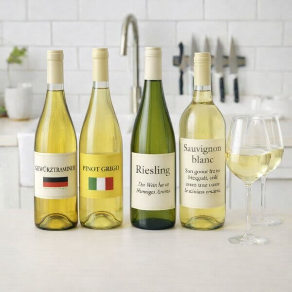 Populære hvidvins typer og områder