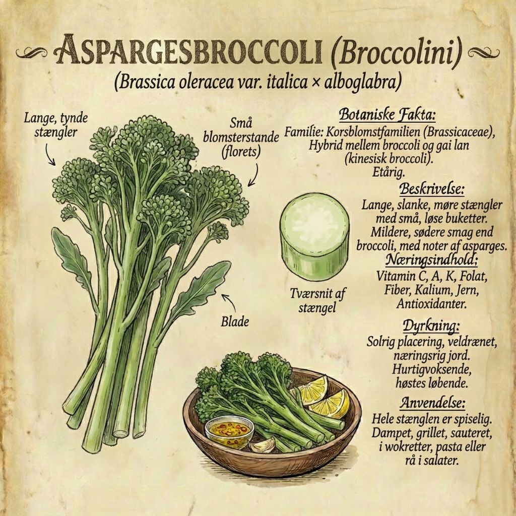Aspargesbroccoli infographic