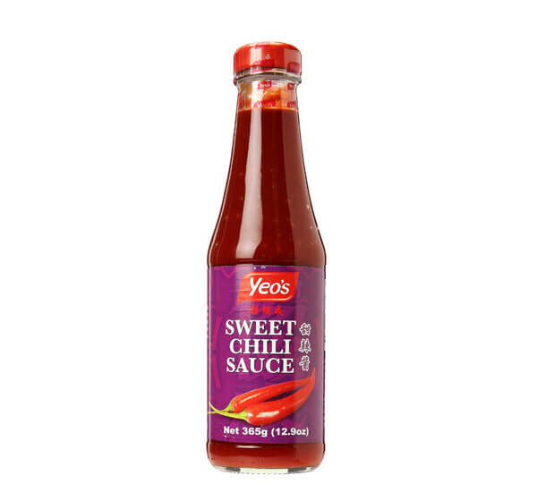 Yeo's Sweet Chili Sauce 365 g - klassisk malaysisk sød chilisauce til dip og marinade