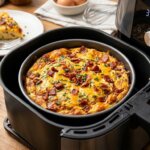 Frittata cu bacon și cheddar la airfryer